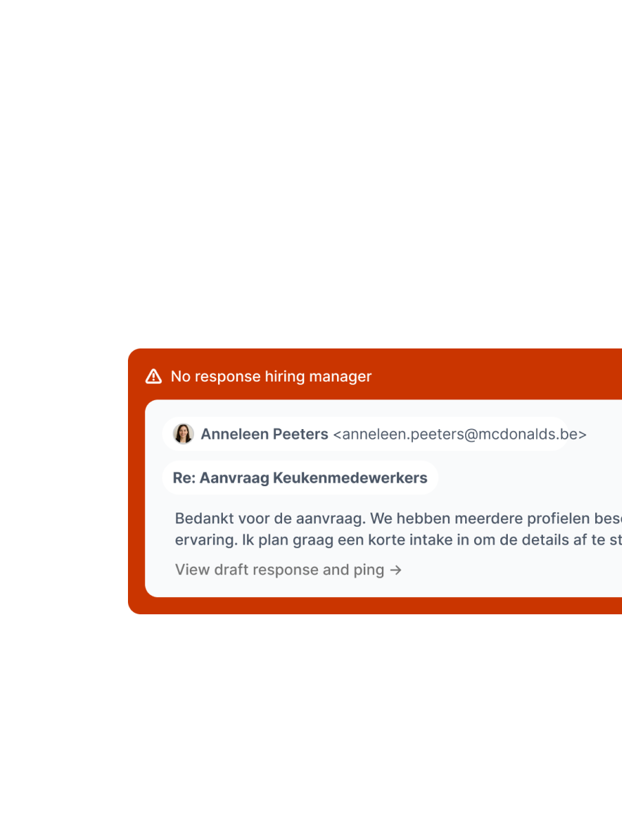 Detect delays, chase responses